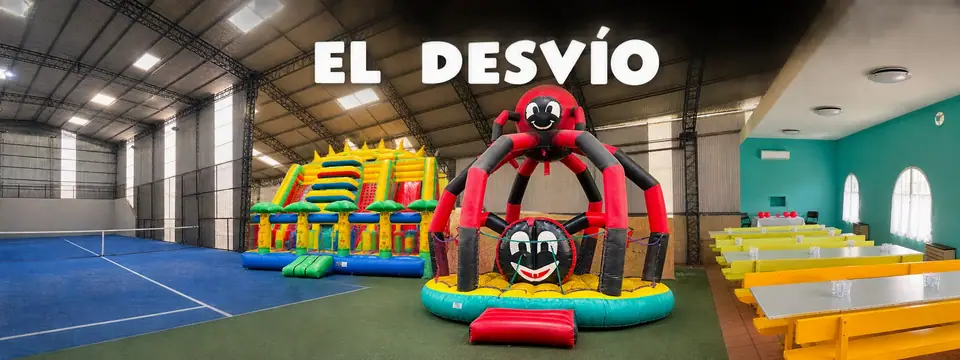 Gigantoinflables, cancha y salón de El Desvío