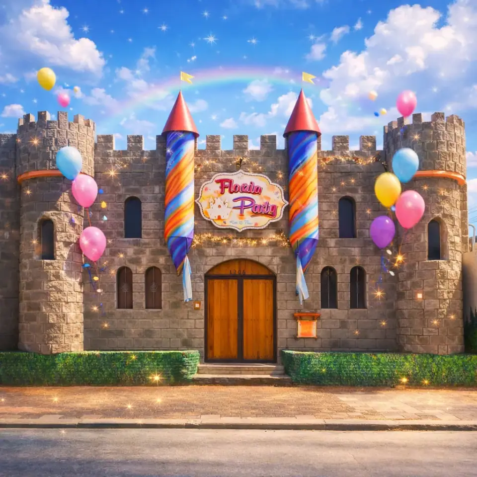 Fachada de castillo de Florida Party · Florida Party